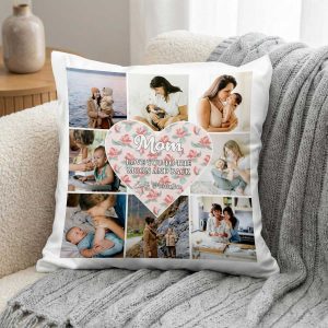 Personalised Photo Cushion Cover for Mom