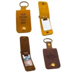 Personalised Leather Photo Keychain