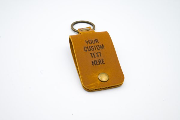 Personalised Leather photo Keychain Malta - Custom engraved keychain
