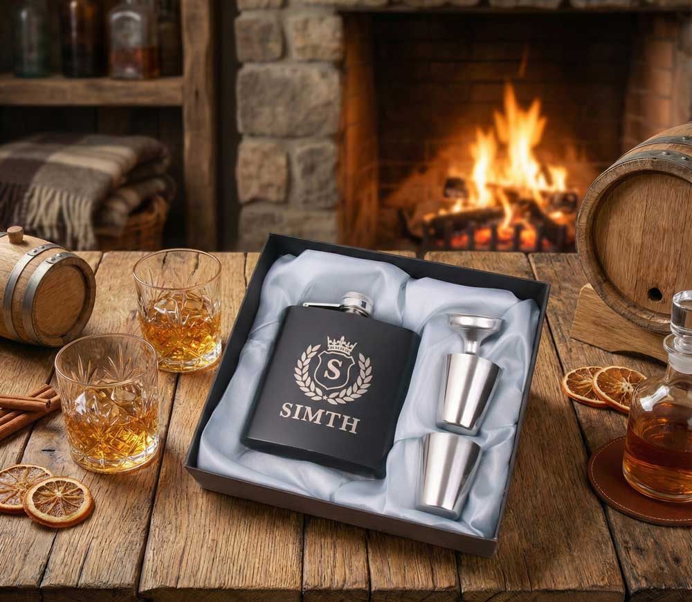Engraved Hip Flask - Whiskey Gifts Malta