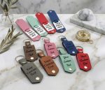 Personalised PU Leather Photo Keychain