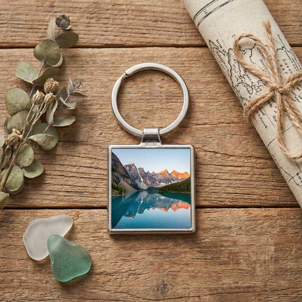 Personalised Square Keychain Photo