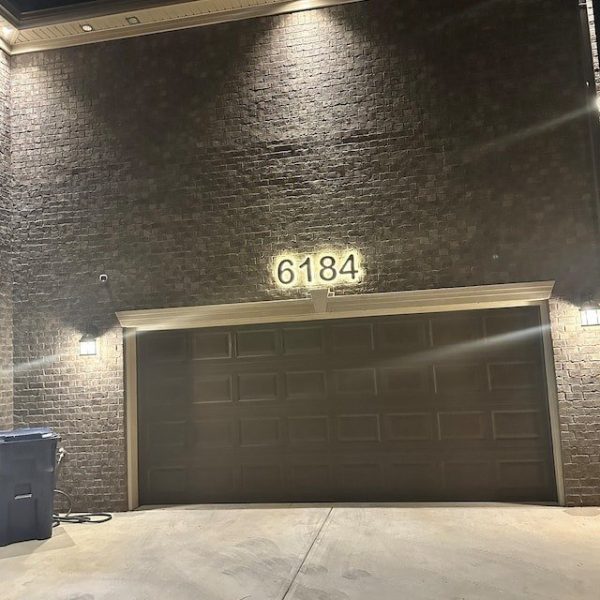 LED house numbers - Stainless steel house numbers