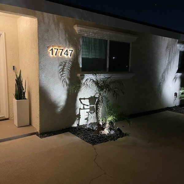 LED house numbers - Stainless steel house numbers