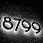 LED house numbers - Stainless steel house numbers