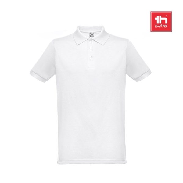 THC BERLIN WH Men's short-sleeved polo shirt. White