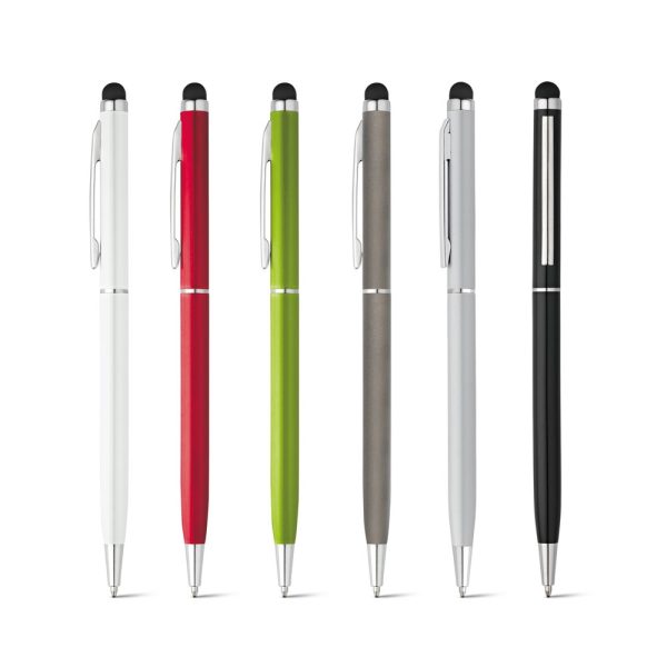 ZOE Aluminium ball pen with twist mechanism and touch tip