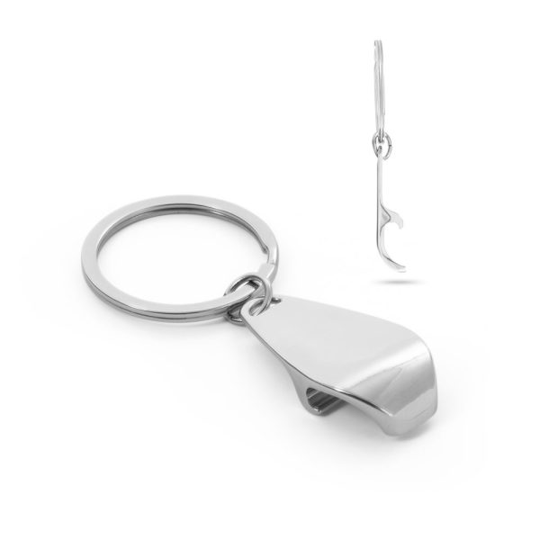 HELLI Metal keyring with bottle opener