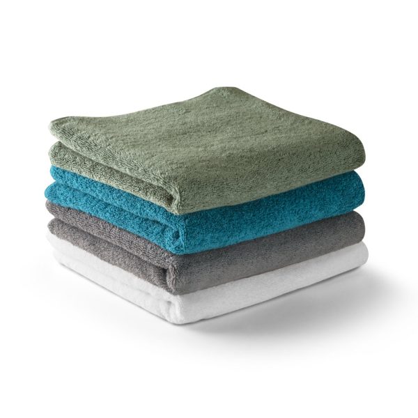 BARDEM L Bath towel (500 g/m²) in cotton (82%) and recycled cotton (18%)