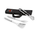 SOARES. Barbecue set with 3 stainless steel pieces - Image 2