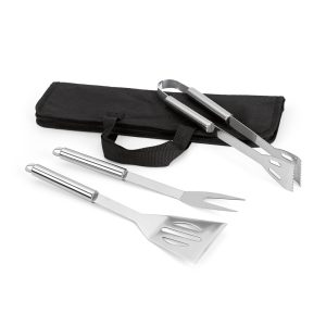 SOARES Barbecue set with 3 stainless steel pieces
