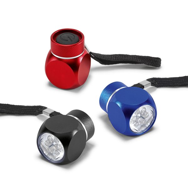 LOUIS Aluminium torch with 6 LEDs