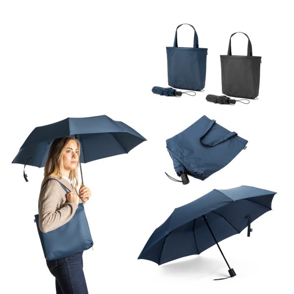 SKYLAR 2-in-1 umbrella with recycled polyester shopping bag included
