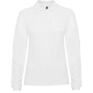 Long-sleeve polo shirt with ribbed collar and cuffs