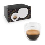 EXPRESSO Isothermal glass coffee set with 2 glasses