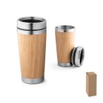 PIETRO Bamboo and stainless steel travel cup 500 mL