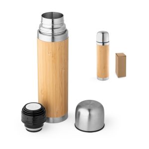 CEYLON Bamboo and stainless steel thermos 450 mL