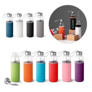 RAISE Glass and stainless steel Sport bottle 520 mL