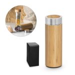 NATUREL Bamboo and stainless steel (90% recycled) thermal bottle 430 mL