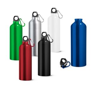 LANDSCAPE L Aluminium sports bottle with carabiner 800 mL