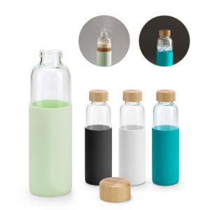 DAKAR Bamboo and borosilicate glass bottle 600 mL