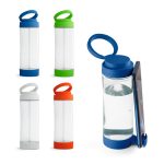 QUINTANA Glass sports bottle with PP cap 390 mL