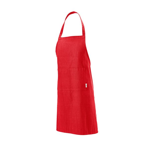 Use this comfortable sustainable apron made from 180gsm recycled cotton
