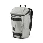 The Paso is made from rPET and features a top-loading central compartment with a generous 20L capacity. This bag will hold a 17” laptop