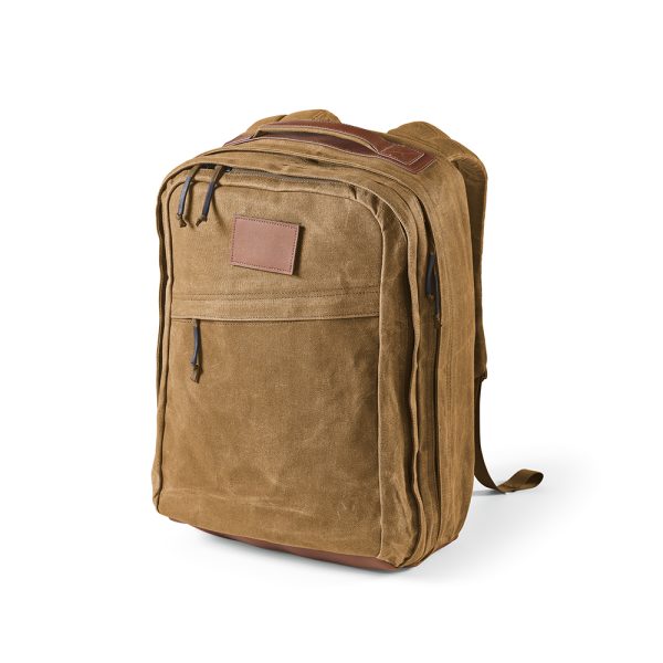 The Cape Town 27L backpack is made from 230gsm recycled cotton with a wax coating. Includes 2 main compartments