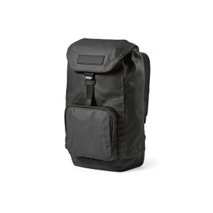 The Copenhagen is a water-resistant backpack made of 240gsm recycled cotton canvas with a PU coating. The side pocket can house a 15.6” laptop