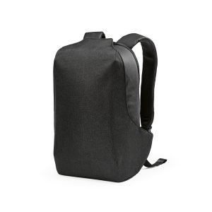 The Abrantes is a 20L backpack made from rPET with PU coating featuring a hidden TSA-approved lock. All panels have an anti-cut layer to protect the contents. Inside is a dedicated compartment for a 17" laptop