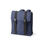 The Edinburgh 22L backpack with dual buckle closure is crafted from recycled PU and rPET