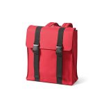 The Edinburgh 22L backpack with dual buckle closure is crafted from recycled PU and rPET