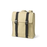 The Edinburgh 22L backpack with dual buckle closure is crafted from recycled PU and rPET