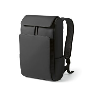 The Lisbon 20L backpack is made of recycled PU. It is sustainable and spacious with a top compartment ideal for sunglasses