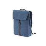 Prague Backpack with a sleek and functional design. This 25L backpack carefully merges recycled cotton canvas with recycled PU details. Fits a 17'' laptop