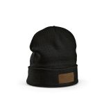 Take pleasure in warmth sustainably with our recycled cotton beanie. Its thoughtful fold adds extra comfort and style. Complete with a patch for decoration