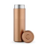 Perfora 540ml Bottle (500ml net) made from recycled stainless steel. The double wall vacuum insulated design will keep your drink hot for 14 hours and cold for 48 hours and is adorned with a unique pattern. it's your eco-conscious choice for staying refreshed. Delivered in individual