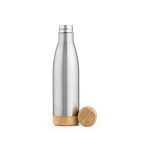 Experience eco-chic sophistication with our 530ml (500ml net) stainless steel bottle. A canvas of double wall
