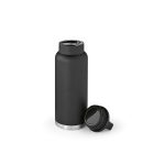 Meet our 1160ml (1030ml net) recycled stainless steel bottle - a champion of sustainability. It's your leakproof companion with a carabiner. Enjoy perfectly tempered sips anytime