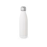 Eco-chic hydration at its best: Our 535 ml (500ml net) recycled stainless steel bottle is ready for full-colour sublimation logos. It's dishwasher-proof
