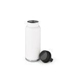 Meet our 1160ml (1030ml net) recycled stainless steel bottle - a champion of sustainability. It's your leakproof companion with a bonus carabiner and ready for full colour sublimation print. Enjoy perfectly tempered sips anytime