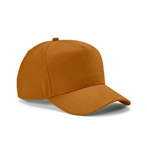 Hendrix 5-panel cap made from recycled cotton 280 gsm. The adjustable back metal buckle ensures a snug fit. It's your go-to accessory for sun protection. Available in 17 colours and packed in a biodegradable polybag.