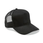 Experience comfort and sustainability in one with our recycled cotton cap. Featuring back mesh made from rPET