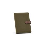 a double pen holder and 2 card slots. Crafted for sustainability