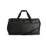 Sao Paulo L spacious 50L gym bag in rPET. This bag features one main compartment and a hidden zippered front pocket for secure storage.