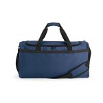 Sao Paulo L spacious 50L gym bag in rPET. This bag features one main compartment and a hidden zippered front pocket for secure storage.