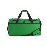 Sao Paulo L spacious 50L gym bag in rPET. This bag features one main compartment and a hidden zippered front pocket for secure storage.