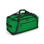 Sao Paulo XL 2in1 rPET ripstop gym bag with 75L capacity. Use it as a gym bag or as a backpack since it has adjustable padded straps. This bag features one main compartment and a zippered front pocket