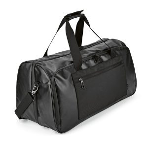 while a small zip pocket on the back panel keeps essentials secure. A trolley strap makes it easy to attach to your suitcase when traveling. Inside the main compartment